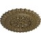 Ekena Millwork Sellek Ceiling Medallion (Fits Canopies up to 1 1/8"), 18 1/2"OD x 7/8"ID x 1 1/2"P, Mississippi Mud CM18SKMMF - alternate 3